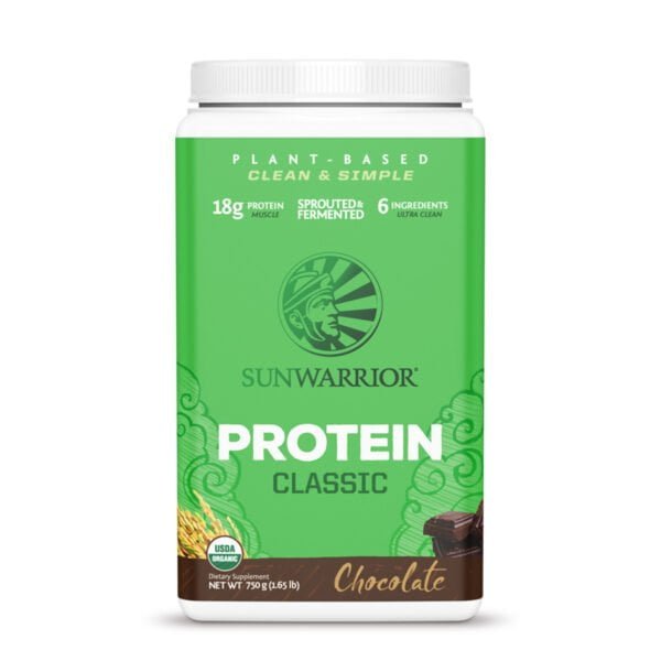 classic protein chocolate 750g sunwarrior proteina