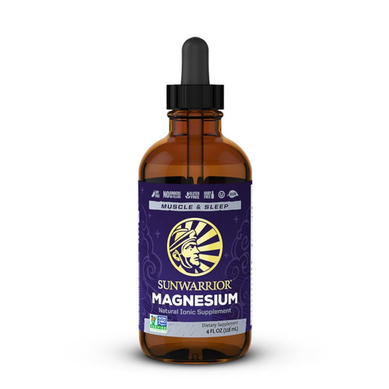 Magnesio Líquido Suplemento Iónico Natural Vegano 4 fl oz Sunwarrior Plant Based