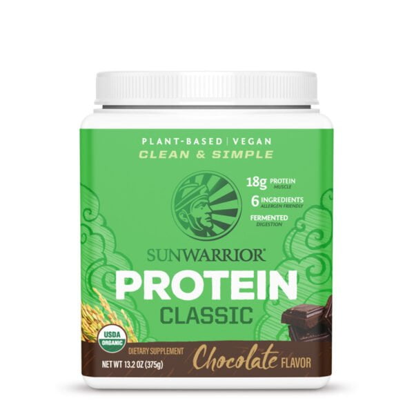 classic protein chocolate 375g sunwarrior proteina