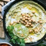 receta saludable green humus vegano plantbased
